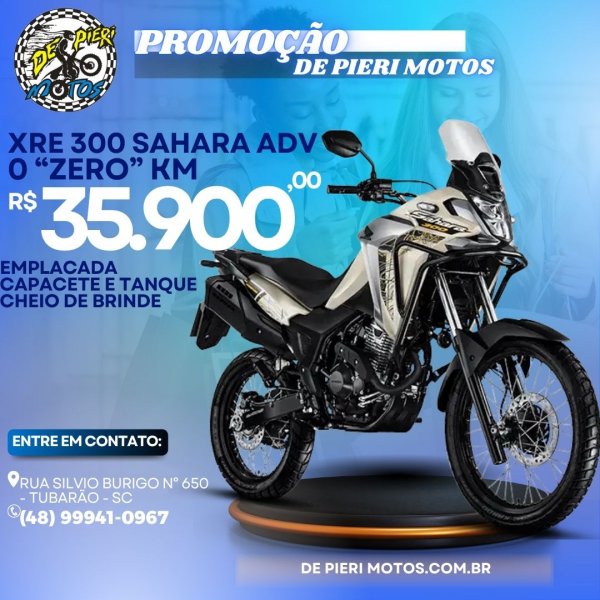 HONDA XRE 300 SAHARA ADVENTURE ZERO KM