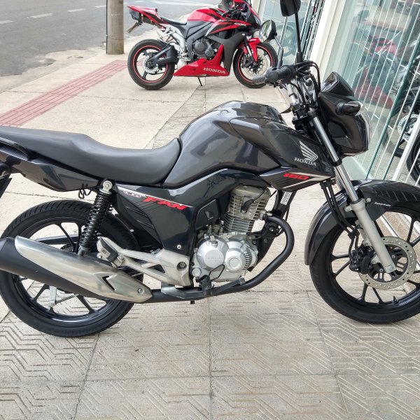 Moto Honda Fan 160 cg Preta 2019 Motos - Denty Motos